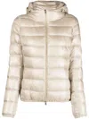 Herno High-shine Puffer Jacket In Neutrals