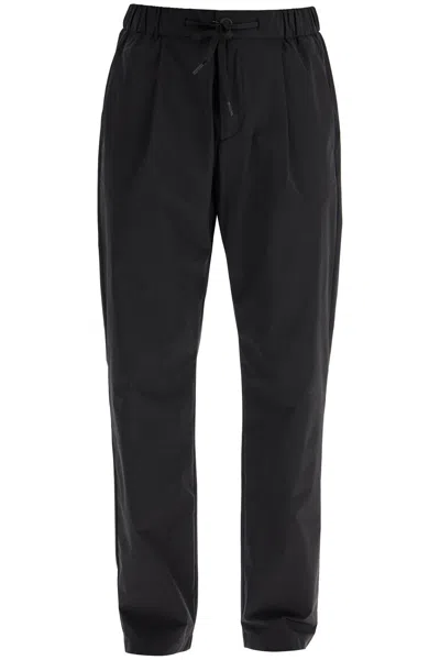 Herno High-waisted Black Nylon Womens Pants