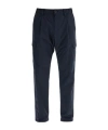 Herno Deep Blue Polyester Pants With Patch Pockets Men In Black