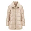 Herno High-collar Puffer Jacket In Neutral