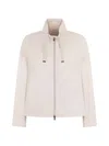 Herno High-collar Zip-up Jacket In Neutral