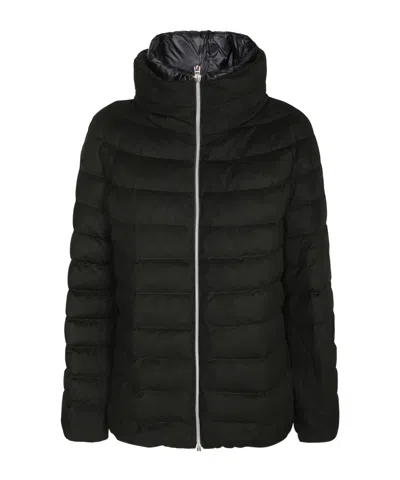 Herno High-neck Down Jacket In Black