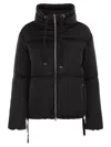 Herno High-neck Down Jacket With Drawstring Collar In Multi
