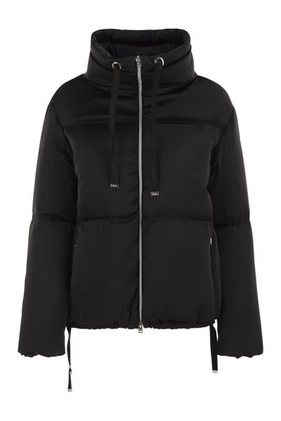 HERNO HERNO HIGH-NECK DOWN JACKET WITH DRAWSTRING COLLAR