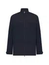 Herno High-neck Multi-pocket Jacket In Blue