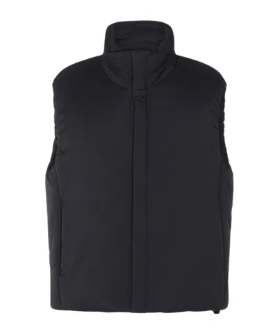 Herno Padded High-neck Gilet In Black