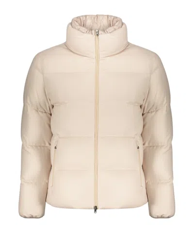 Herno High-neck Quilted Down Jacket In Neutral