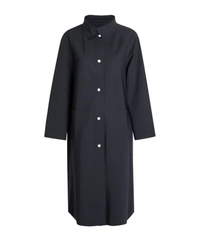 Herno High-neck Stretch-polyamide Coat In Black