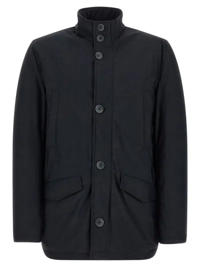 Herno High-neck Technical Jacket In Black