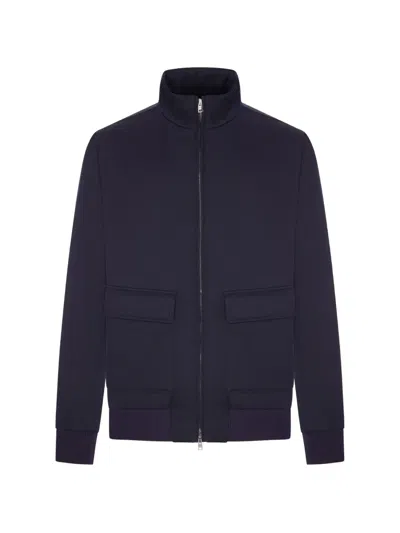 HERNO HIGH-NECK ZIP-UP JACKET