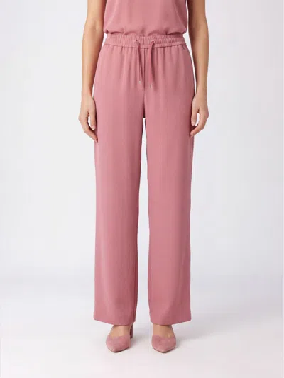 Herno High-waisted Jersey Palazzo Trousers With Drawstring In Transparent