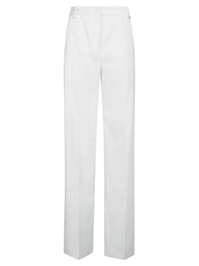 Herno High-waisted Ribbed Straight-leg Pants In Black