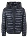 Herno Blue Down Jacket For Kids In Blue