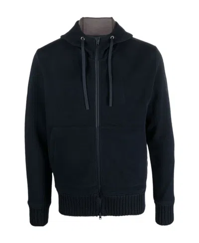 Herno Hood Casual Jacket In Blue