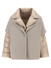 Herno Hood Insert Down Jacket In Gray