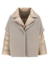 Herno Hood Insert Down Jacket In Multi