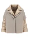 Herno Hood Insert Down Jacket In Neutral