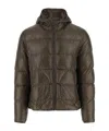 Herno Nylon Padded Down Jacket In Brown