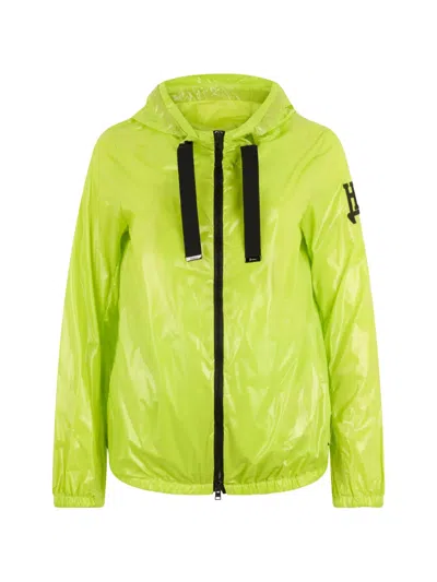 Herno Hood Zip-fastening Jacket In Green