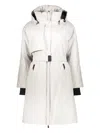 Herno Hooded Belted Coat In White