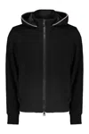 Herno Hooded Black Sweatshirt In Black