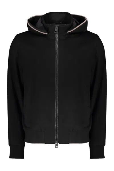 Herno Hooded Black Sweatshirt