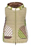 Herno Allover Motif Printed Hooded Down Jacket
