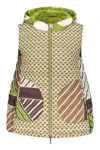 Herno Allover Motif Printed Hooded Down Jacket
