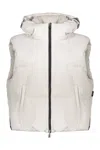 Herno Hooded Quilted Gilet In Neutral