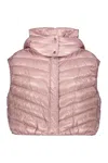 Herno Vest Made In S Iconic Ultralight Nylon In Pink