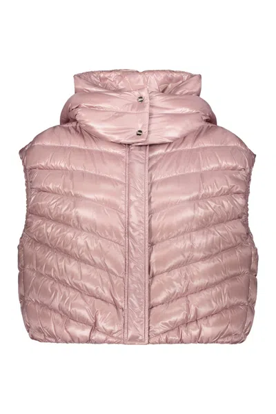 Herno Hooded Bodywarmer In Pink