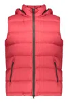 Herno Hooded Bodywarmer In Red