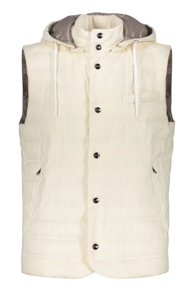 Herno Hooded Bodywarmer In White