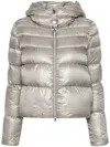 Herno Hooded Bomber In Neutral