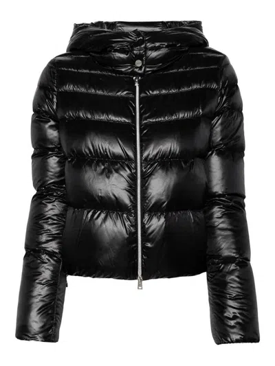 HERNO CHAQUETA BOMBER - NEGRO