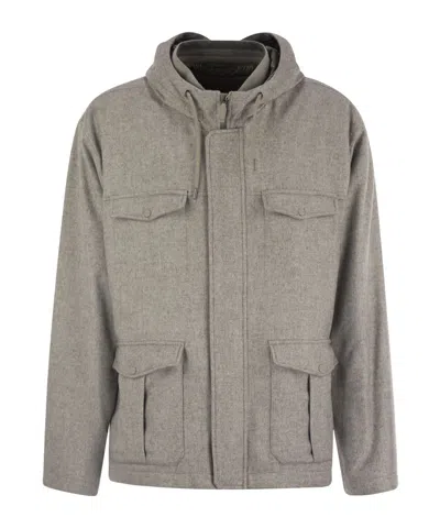 HERNO HOODED CASUAL JACKET