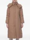 Herno Hooded Coat In Neutral