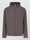 Herno Hooded Coat Packable Design Elastic Hem In Multi