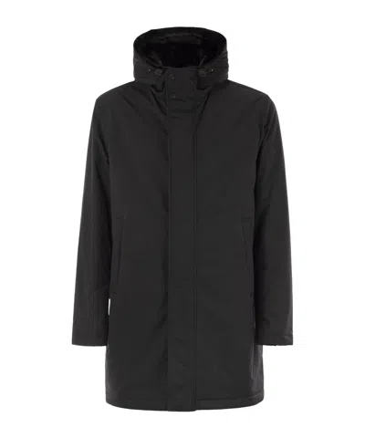 Herno Men Hooded Padded Parka In Black
