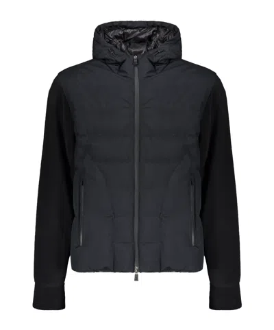 Herno Hooded Cotton-padded Jacket In Black