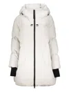 Herno Hooded Cuff Coat In White