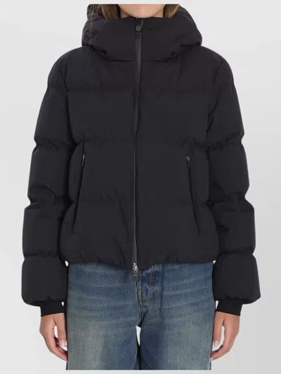 HERNO HOODED DOUBLE-LAYER DOWN JACKET
