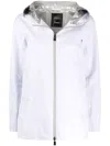 Herno Hooded Double-slider Zip Coat In White