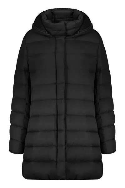 Herno Hooded Down Jacket In Black
