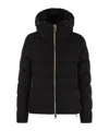 Herno Resort Silk And Cashmere Down Jacket In Black