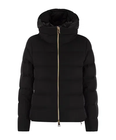 Herno Hooded Down Jacket In Black