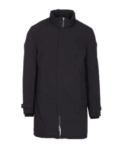 HERNO ZIP-FASTENING PADDED COAT