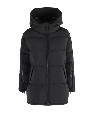Herno Hooded Down Jacket In Black