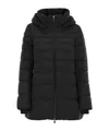 Herno 2-layer Hooded Down Jacket In Black