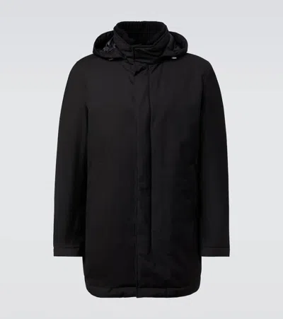 Herno Hooded Down Jacket In Black